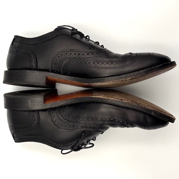 Allen Edmonds Mens McAllister Leather Wingtip Brogue Oxford Shoe 8.5 3E EEE Wide main image 5